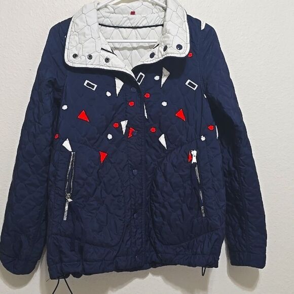 Landi Fancy Reversible Trapuntino Quilted Jacket Italy 40 - Picture 1 of 13